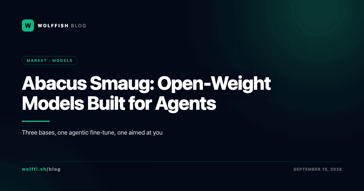 Abacus Smaug: Open-Weight Models Built for Agents
