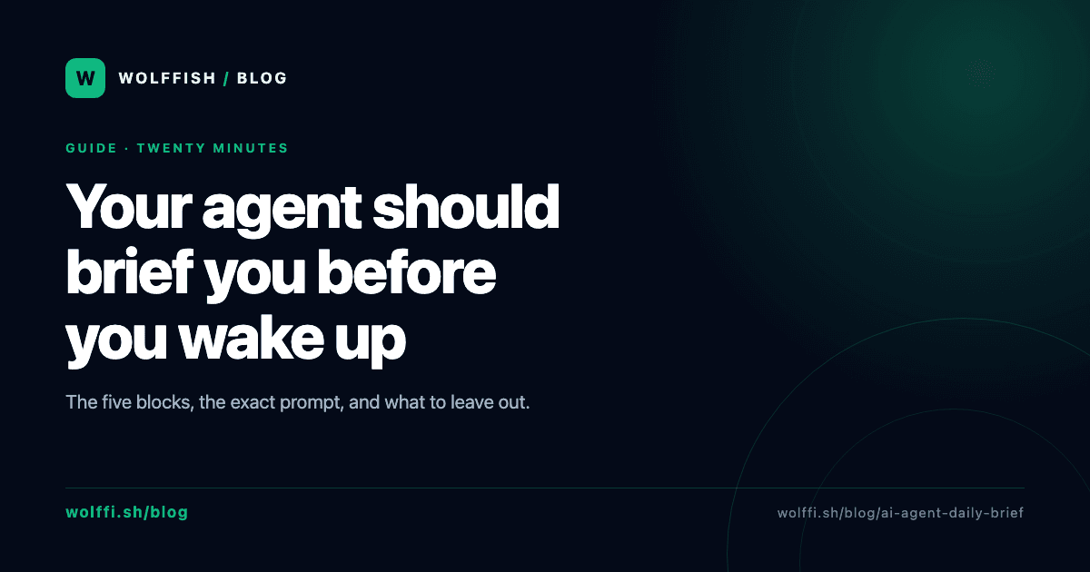 AI Agent Daily Brief: Set One Up in 20 Minutes