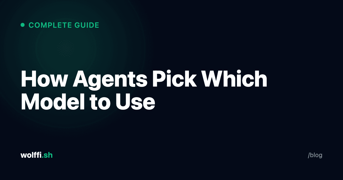 How Agents Pick Which Model to Use: A Routing Guide