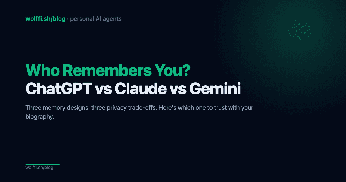 ChatGPT vs Claude vs Gemini Memory, Compared
