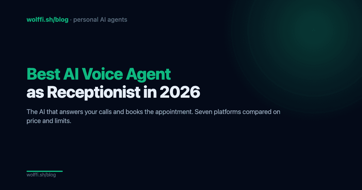 Best AI Voice Agent Receptionist 2026: My Picks