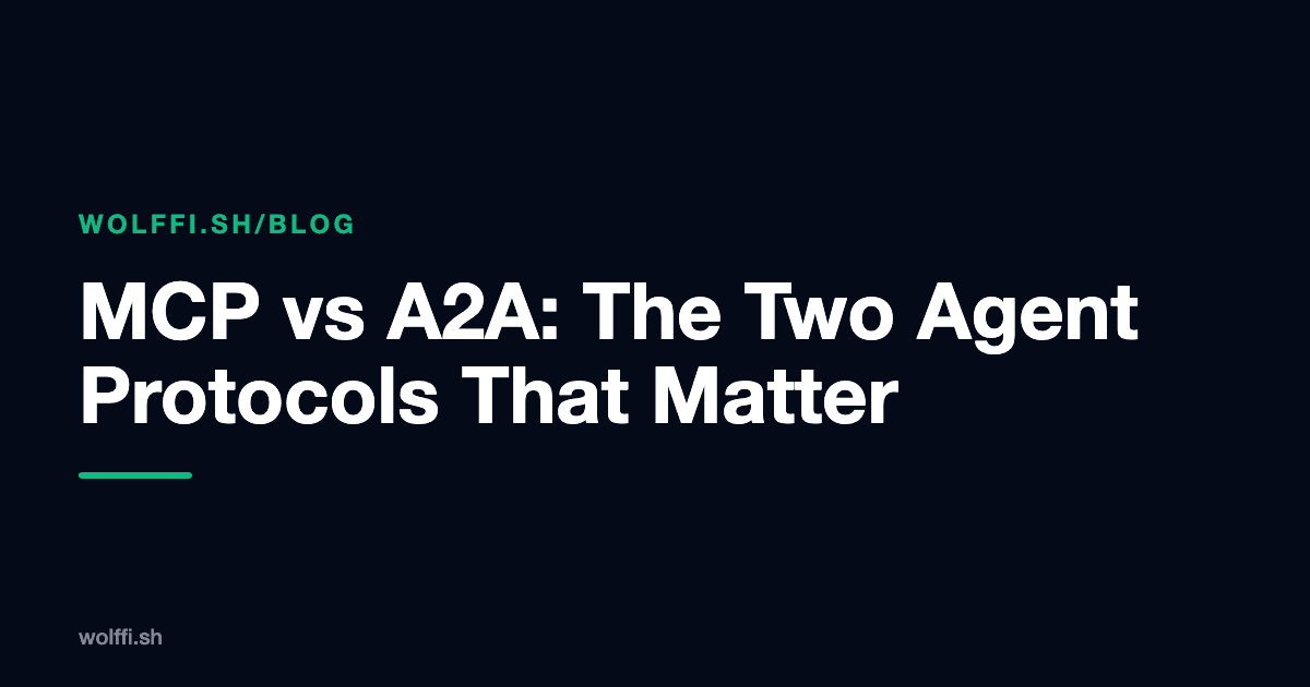 MCP vs A2A: The Two Agent Protocols That Matter