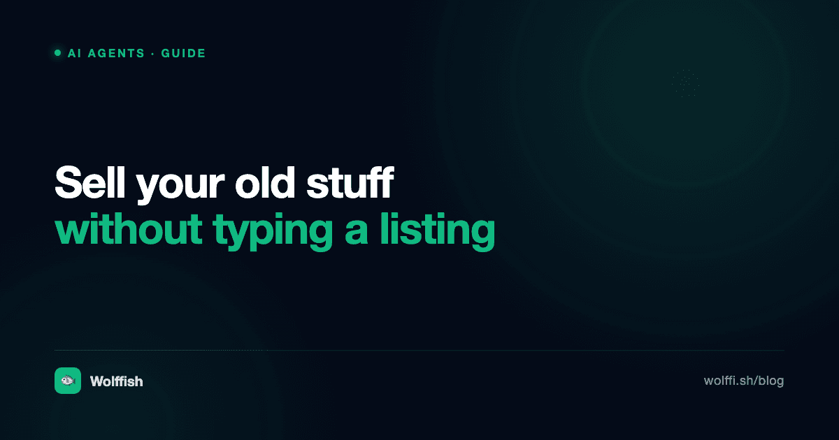 How to Sell Your Stuff Online With an AI Agent
