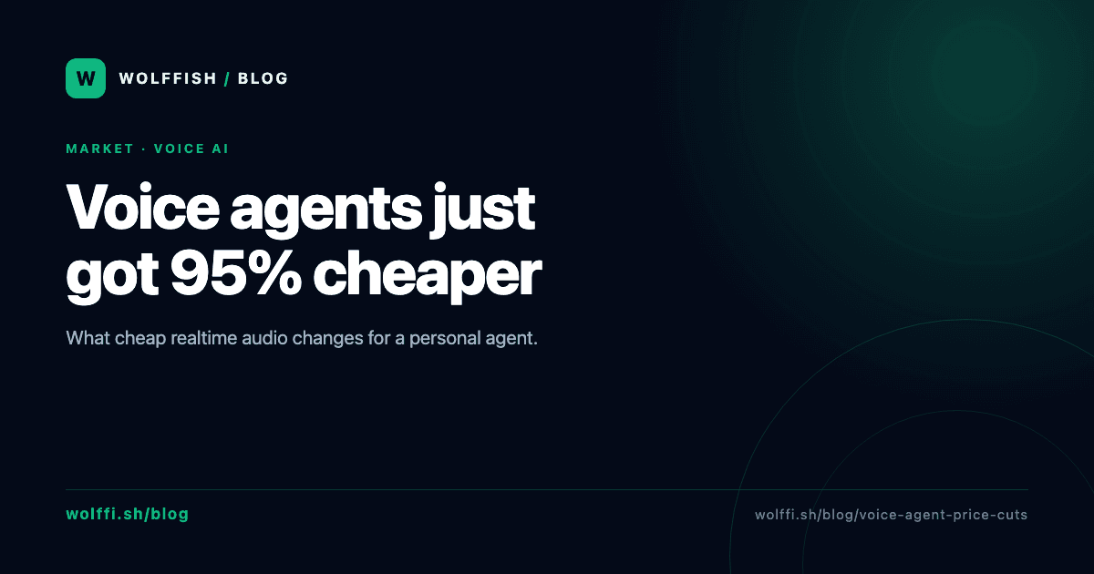 Voice Agents Just Got 95% Cheaper: What Changes